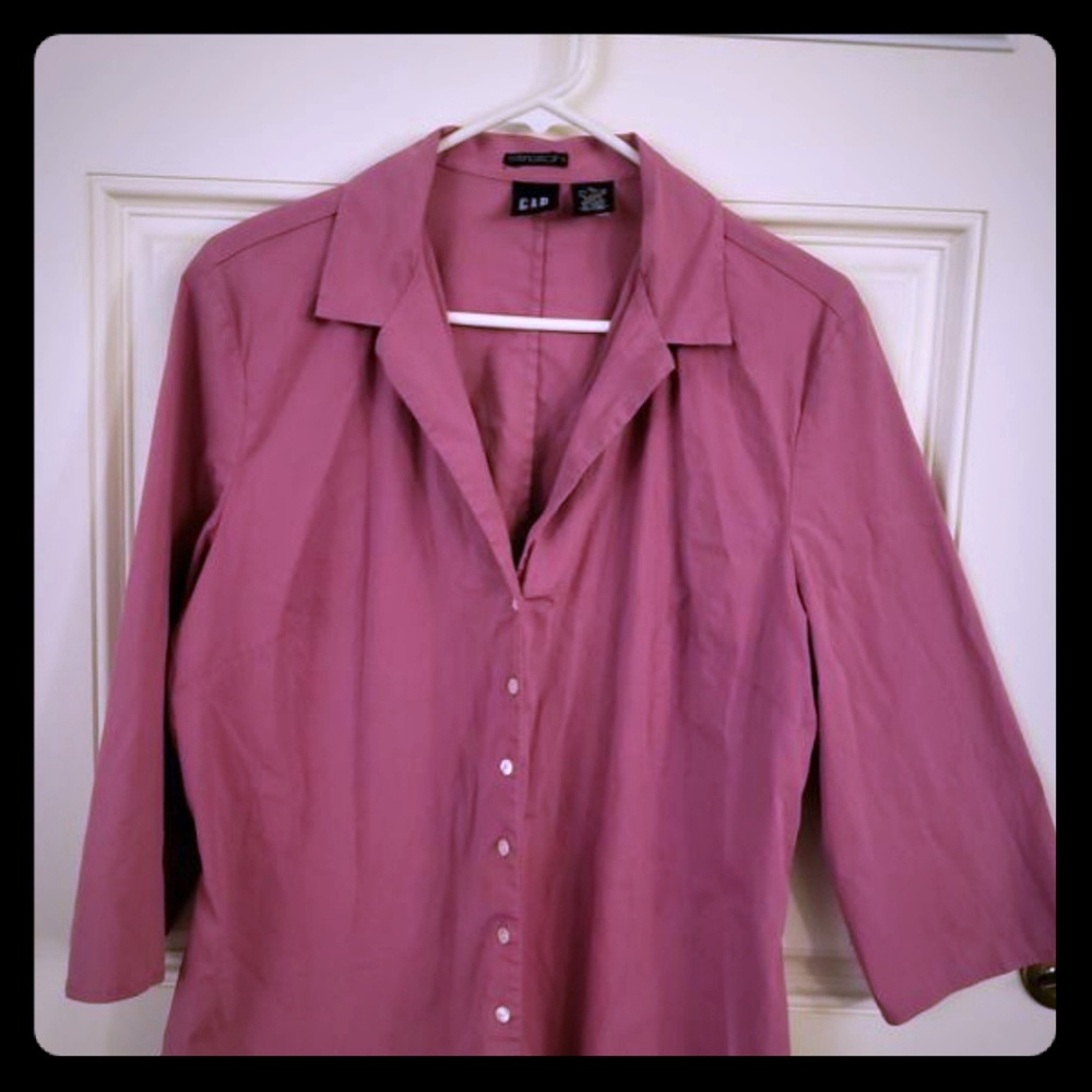 Pink dress stretch shirt